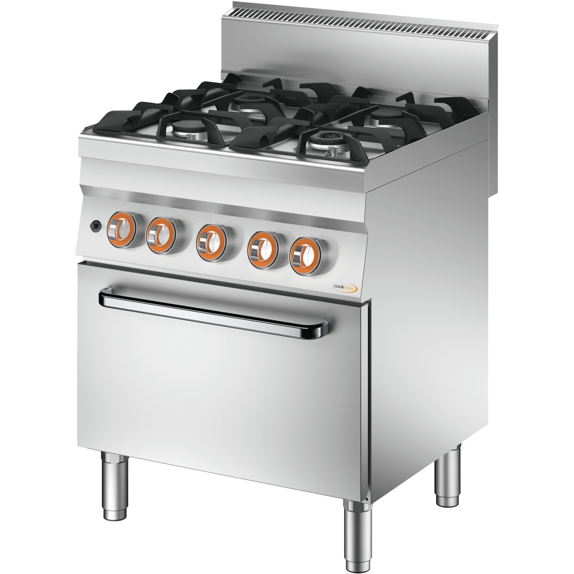 Cookmax Gas-fornuis, 4 branders, met gasoven