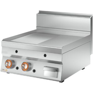 Cookmax Gas-bakplaat, 1/2 gegroefd + 1/2 glad