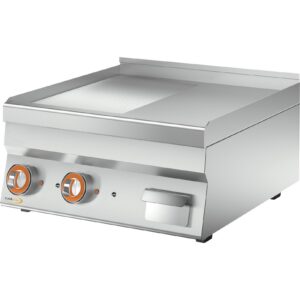 Cookmax Elektrische bakplaat, 1/2 + 1/2 geribbeld