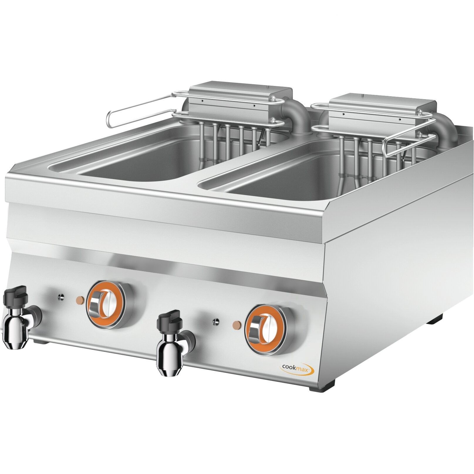 Cookmax Elektrische friteuse, 2 x 10 l