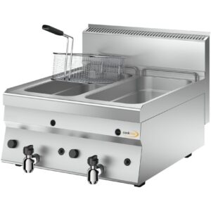 Cookmax Gas-Friteuse, 2 x 8 l