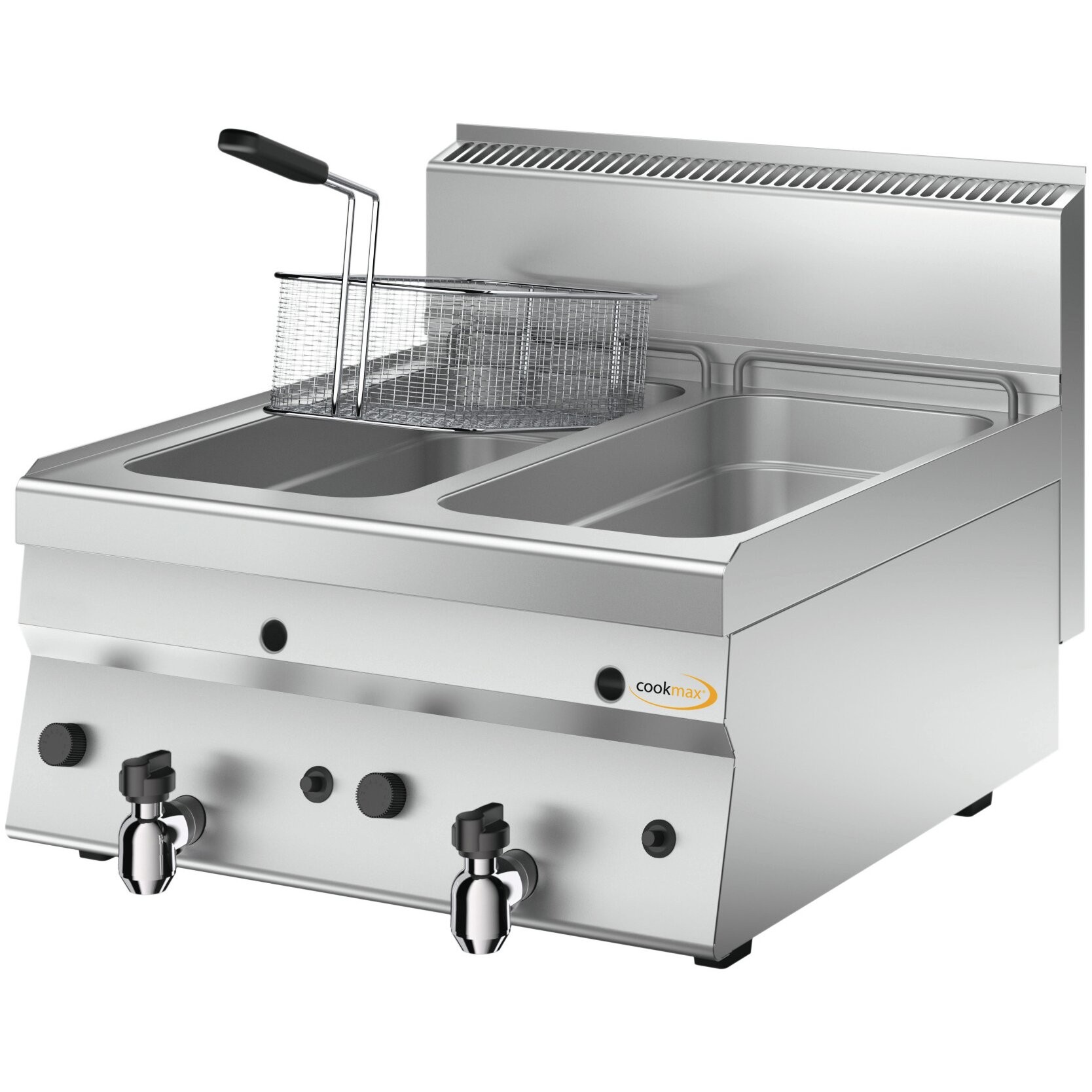 Cookmax Gas-Friteuse, 2 x 8 l