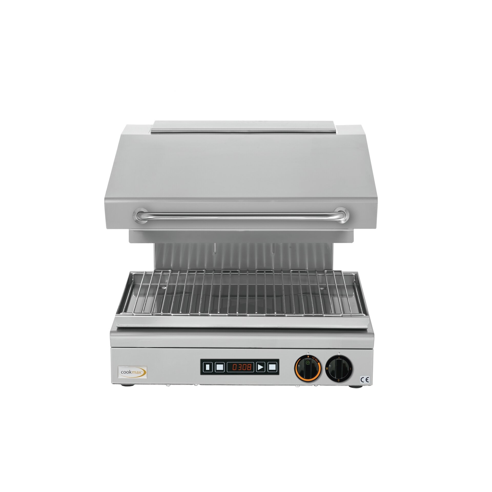 Cookmax Lift-energiebesparende Salamander Hi-Light voor 2 borden 600 x 500 x 525 mm