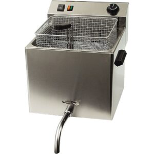 Cookmax Elektrische friteuse, 10 l, met aftapkraan