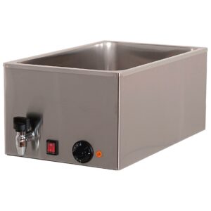 Cookmax Elektrische Bain-Marie 1 x GN 1/1 H = 150 mm met aftapkraan
