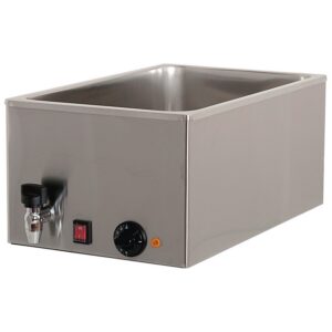Cookmax Elektro-Bain-Marie 1 x GN 1/1 H = 200 mm met aftapkraan
