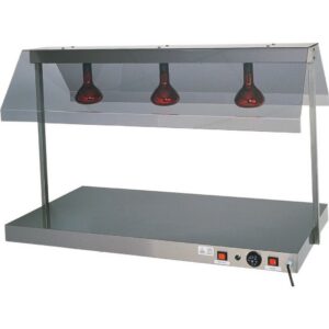 Cookmax Warmhoudplaat met 2 infraroodlampen 850 x 640 x 800 mm