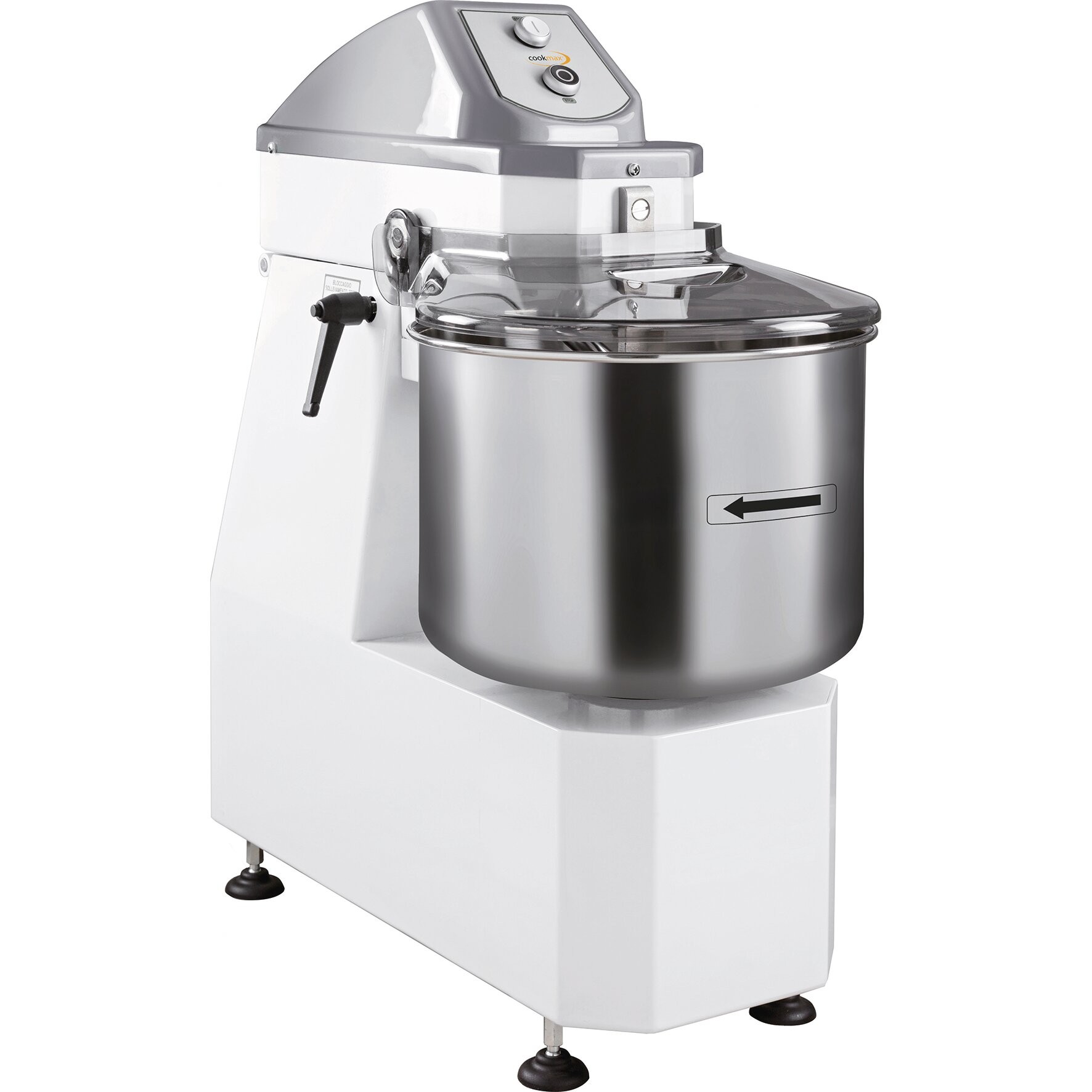 Cookmax Deegkneedmachine voor 12 kg / 16 l met opklapbare kop 632 x 320 x 750 mm