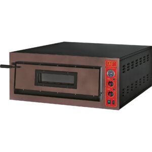 Cookmax Pizzaoven rustiek, 1 bakkamer, voor 6 pizza's ø 360 mm / 1010 x 1210 x 420 mm