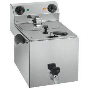 Cookmax Elektrische friteuse, 8 l, met aftapkraan