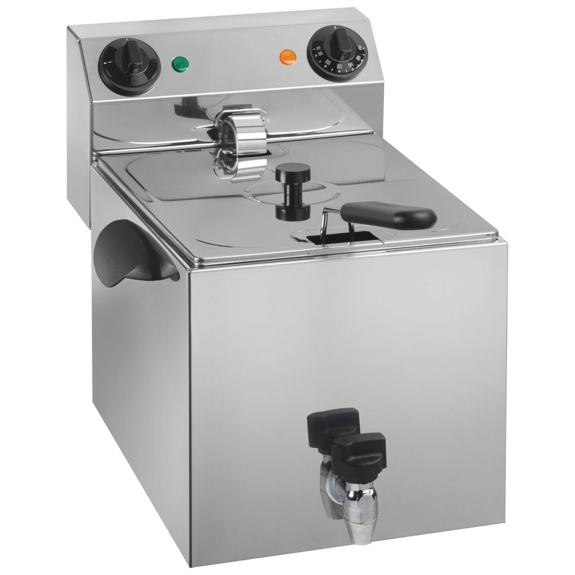 Cookmax Elektrische friteuse, 8 l, met aftapkraan