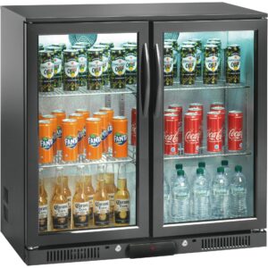 Cookmax Flessenkoelkast 220 l 2 vleugeldeuren 4 roosters