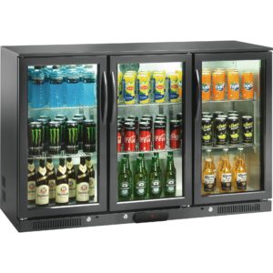 Cookmax Flessenkoelkast 320 l 3 vleugeldeuren 6 roosters