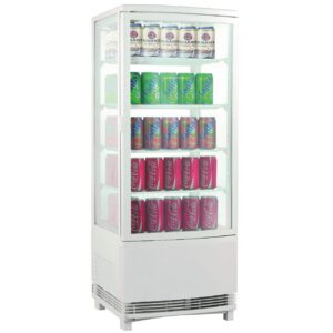 Cookmax Tafelkoelvitrine geforceerde koeling 98 l opening tweezijdig 428 x 430 x 1110 mm