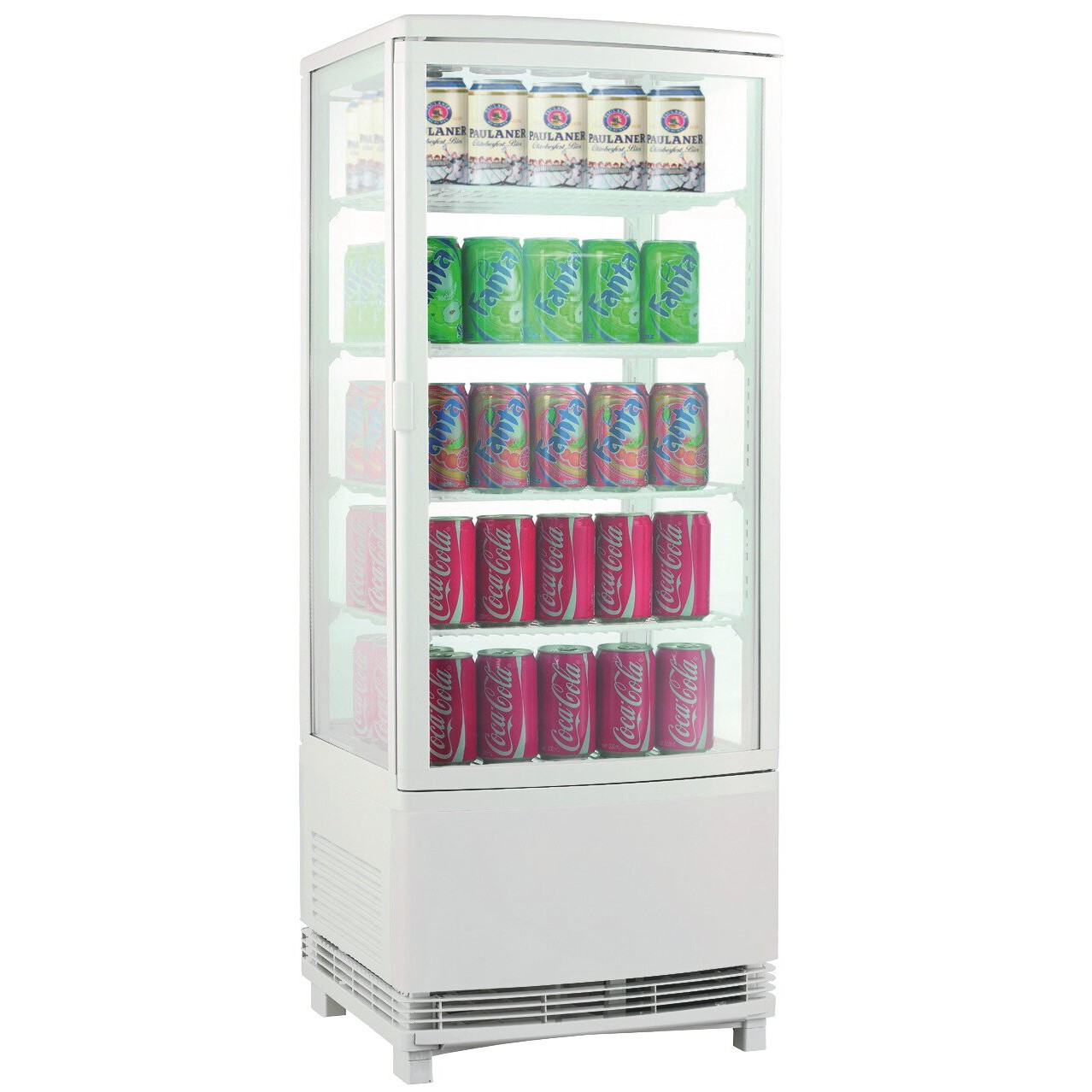 Cookmax Tafelkoelvitrine geforceerde koeling 98 l opening tweezijdig 428 x 430 x 1110 mm