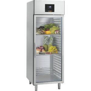 Cookmax Koelkast met glasdeur 700 l GN 2/1, 1 deur