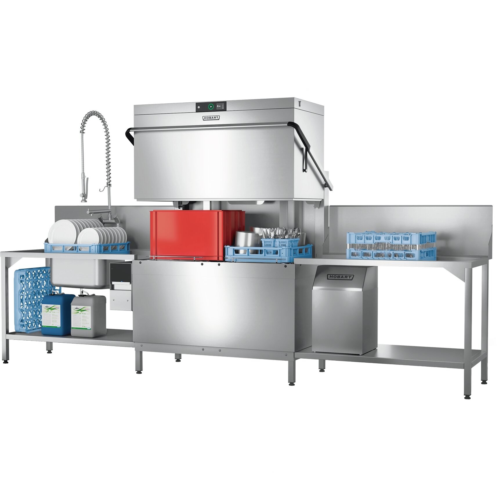 Hobart Dubbele korf doorschuifvaatwasser PREMAX AUPT-10C / 500 x 500 mm