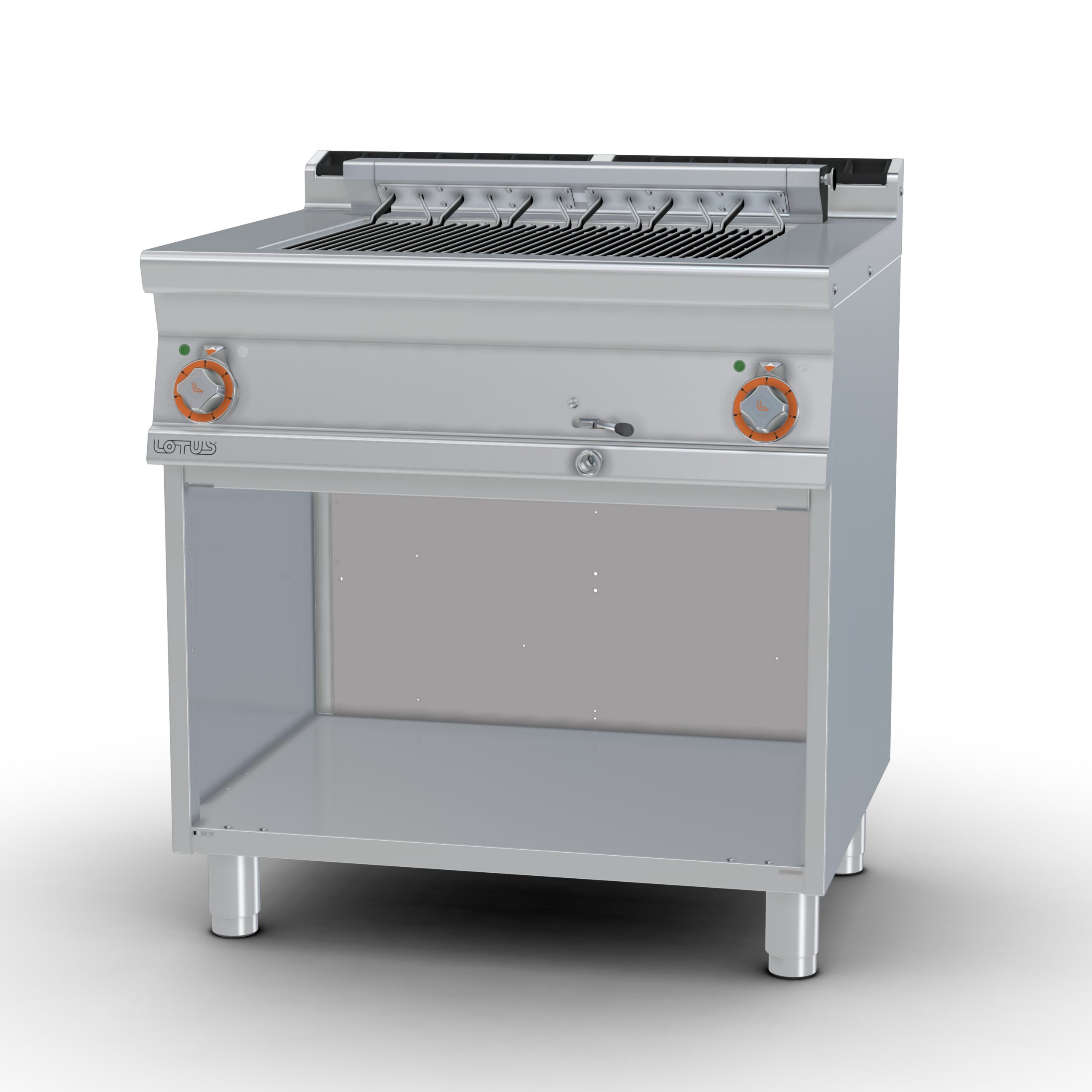 Lotus Elektrische contactgrill 2 zones CWK-78ET Serie 70, driefasig, open onderbouw