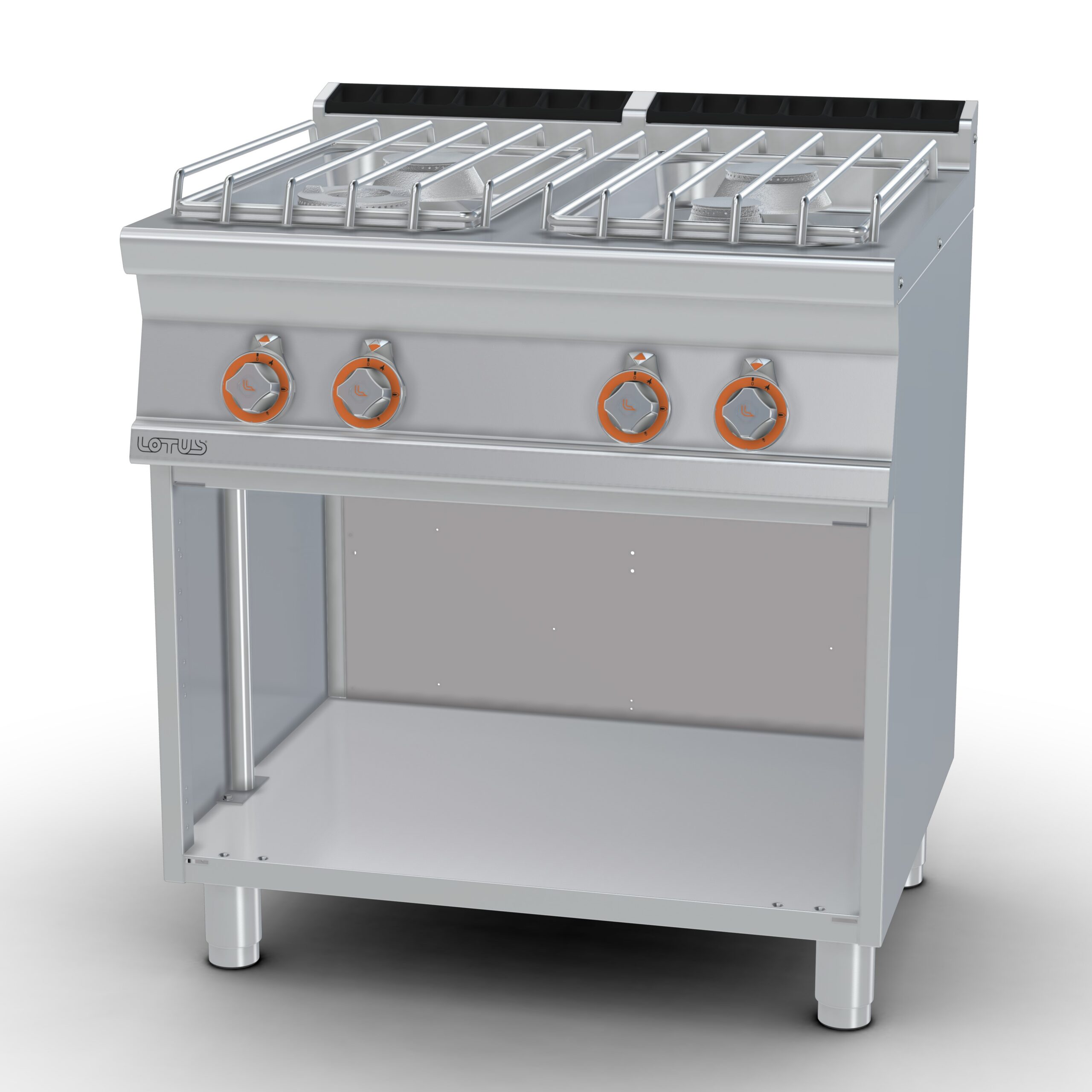 Lotus Gas-kookplaat 4 branders PC-78GP Serie 70, open onderbouw