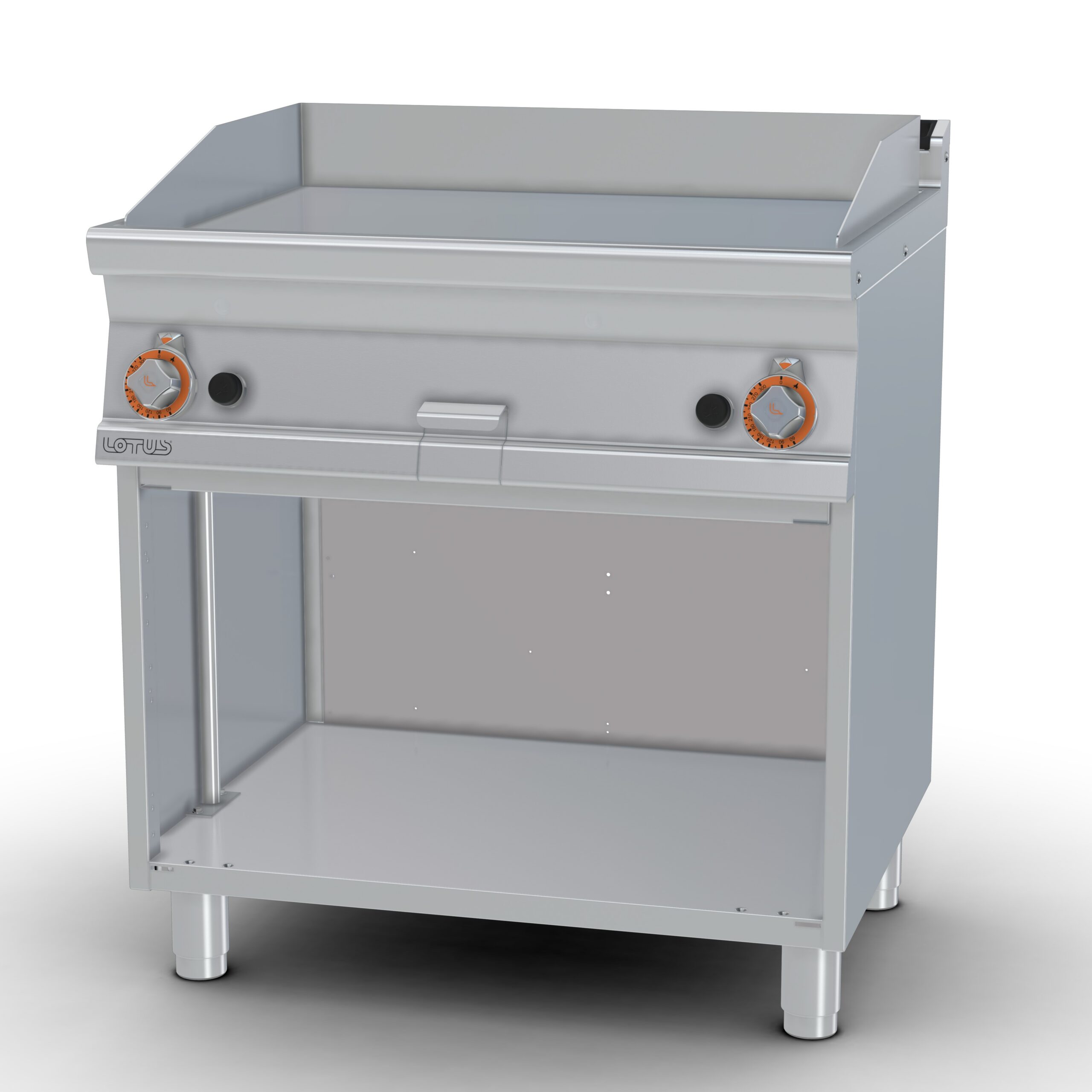 Lotus Gas-Grillplaat glad FTL-78G Serie 70, 2 verwarmingszones, open onderbouw