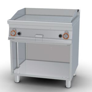 Lotus Gas-Grillplaat geribbeld FTR-78GS Hardchroom, Serie 70, 2 Verwarmingszones