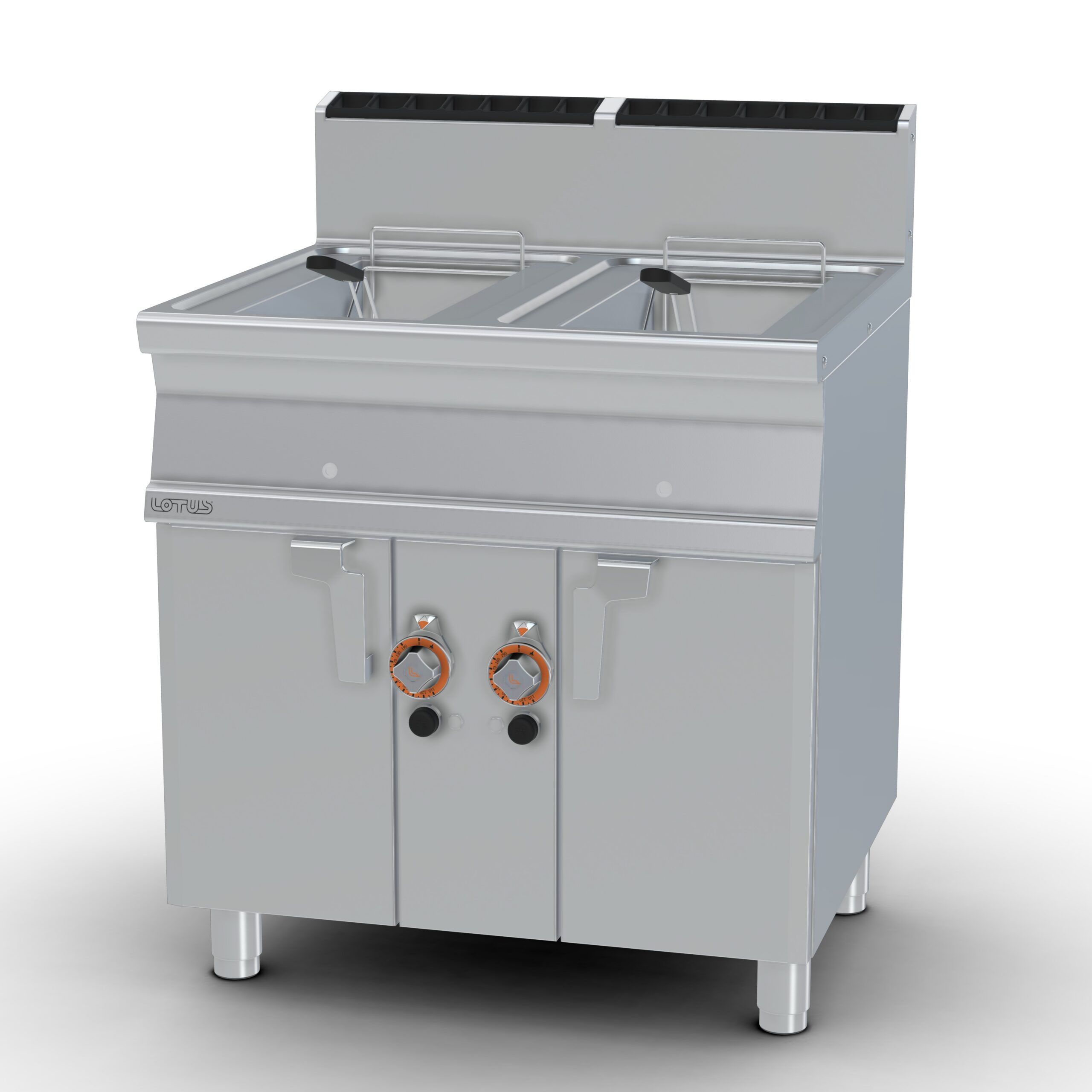 Lotus Gas-Friteuse 2x13 l F2/13-78G Serie 70, zeef, deksel, opvangbak