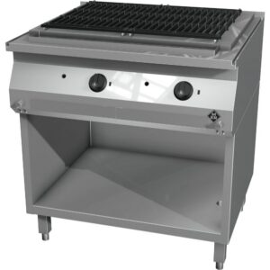 MKN Gas-lavasteengrill 2 zones / Argentina 2 / per grilloppervlak 320 x 510 mm