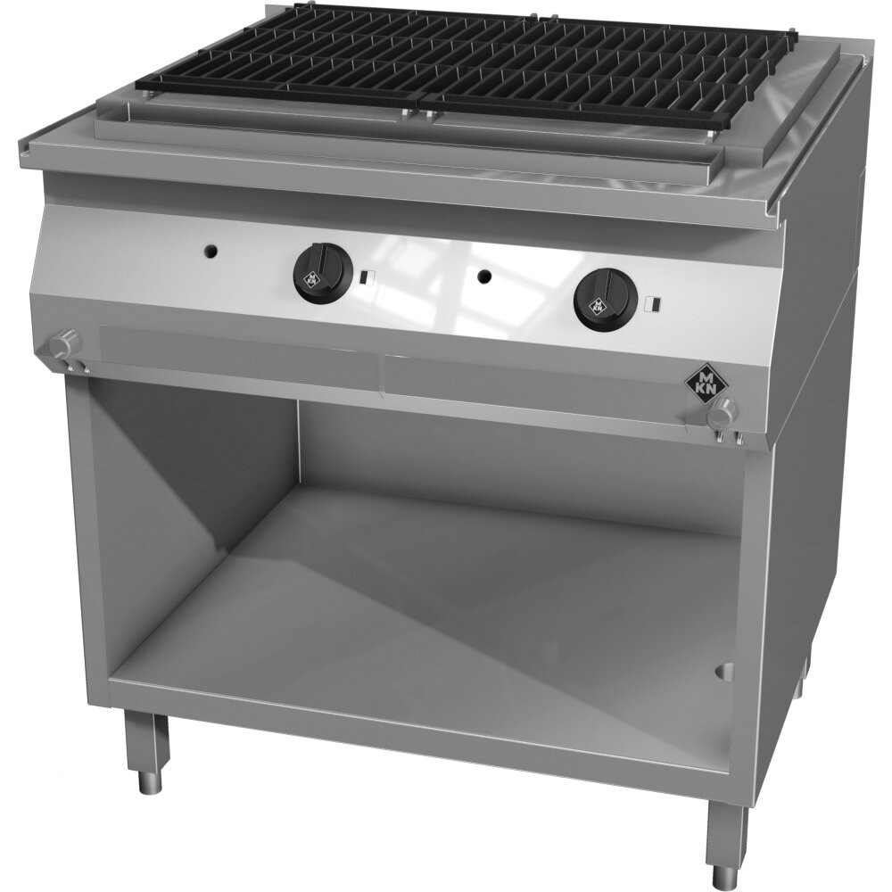 MKN Gas-lavasteengrill 2 zones / Argentina 2 / per grilloppervlak 320 x 510 mm