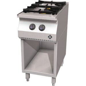 MKN Gas-Fornuis 2-pits / HotLine / 400 x 700 x 700 mm